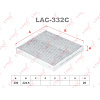 Фильтр салoна угольный LYNX LAC332C LYNXAUTO lac332c