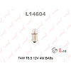 Лампа LYNX 12V T4W T8.5 4W BA9S 1шт LYNXAUTO l14604