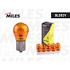 Лампа PY21W 12V BAU15S желтая смещ. цоколь MILES bl053y