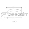 Колодки тормозные передние ZEKKERT bs2432